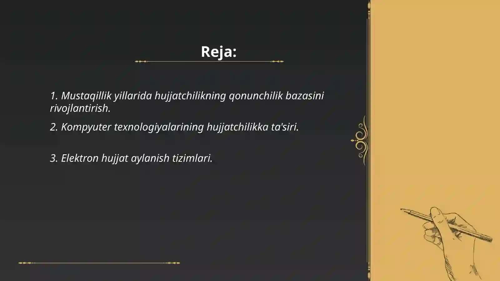 Mustaqillik yillarida hujjatchilikning takomillashuvi 2