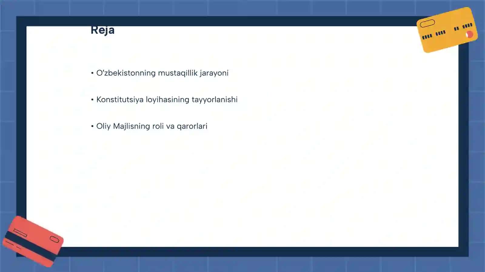 Oʼzbekiston Respublikasi Konstitutsiyasining yaratilishi tarixi 2