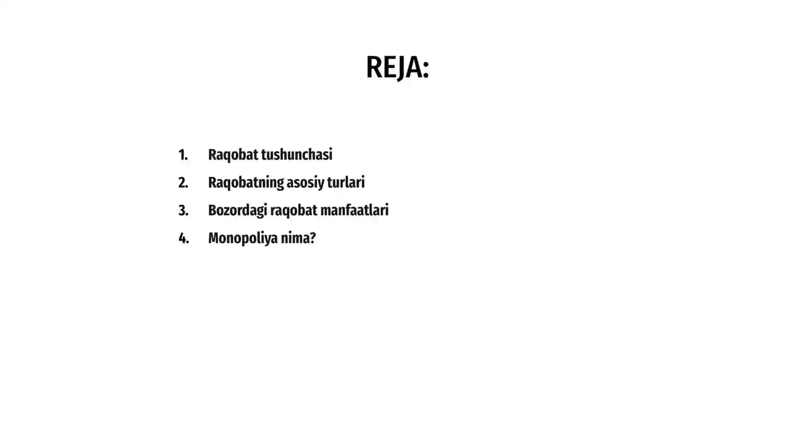 Raqobat va manapoliya 2