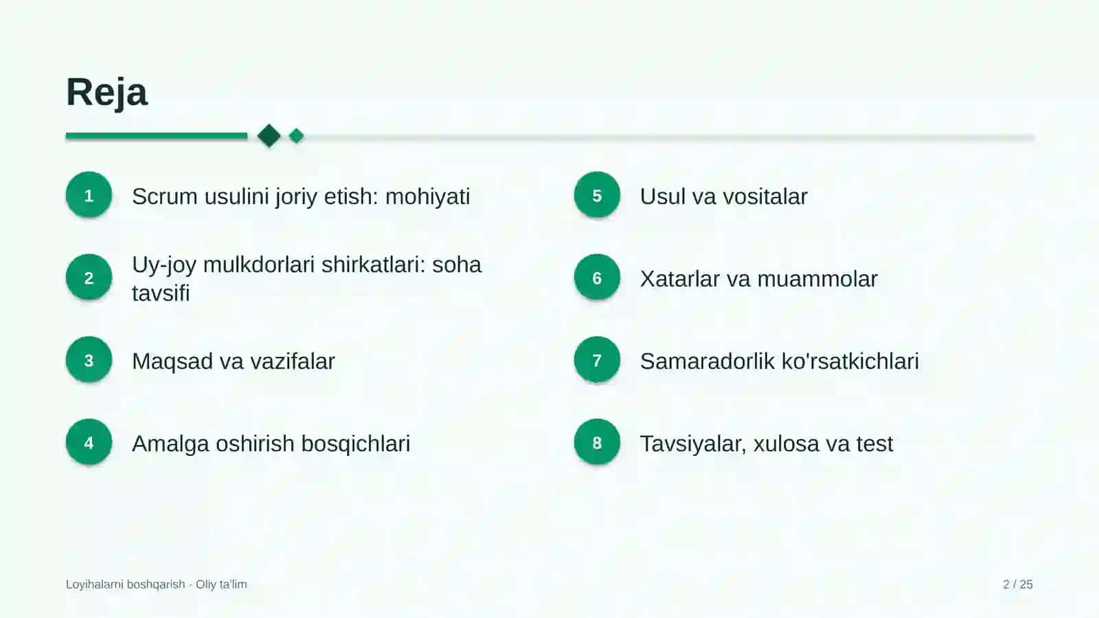 uy joy mulkdorlari shirkatlarida scrum usulini joriy etish 6403 2