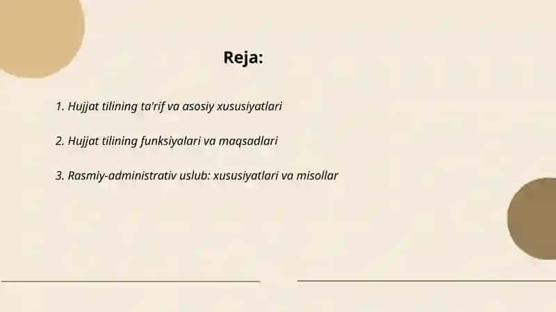 Hujjat til va uslublari 2