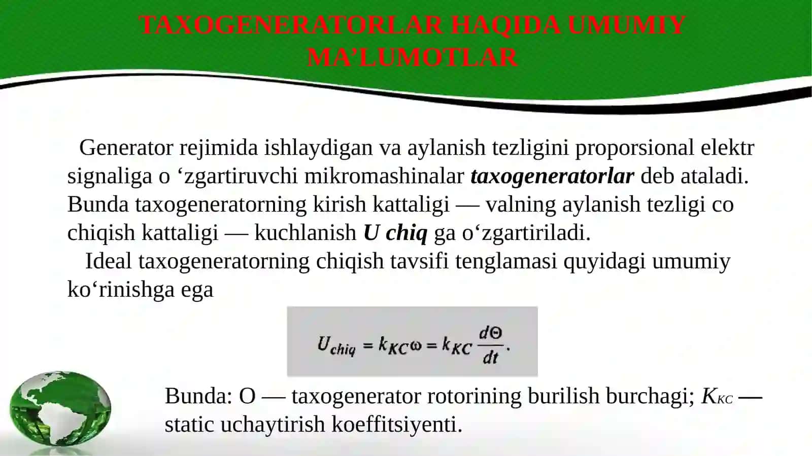 TAXOGENERATORLAR VASELSINLAR 2