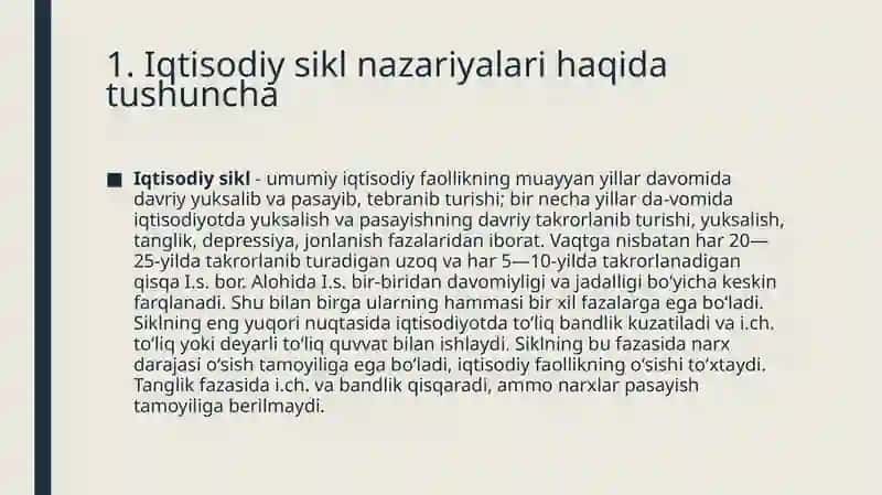 Iqtisodiysiklnazariyalarivaiqtisodiyinqirozlarningkelibchiqishsabablari 2