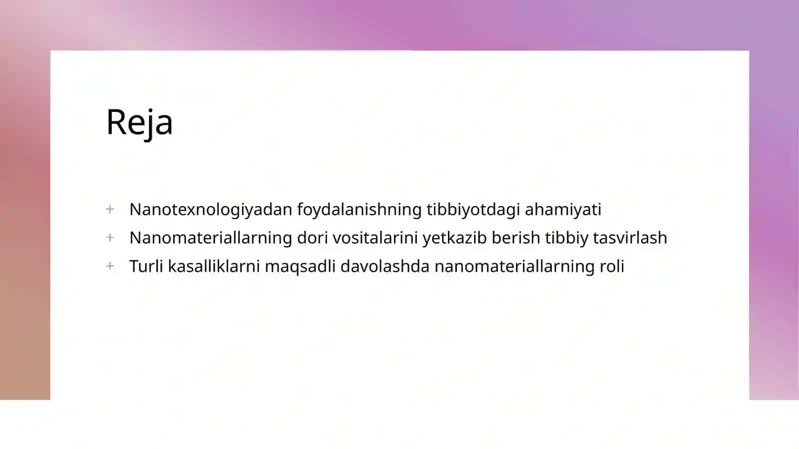 Tibbiyotda nanotexnologiya:nanomateriallarning dori vositalarini yetkazib berish tibbiy tasvirlash 2
