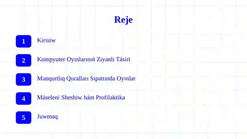 Kompyuter oyınları - manqurtlıq quralı (Qaraqalpaq tilinde) 2