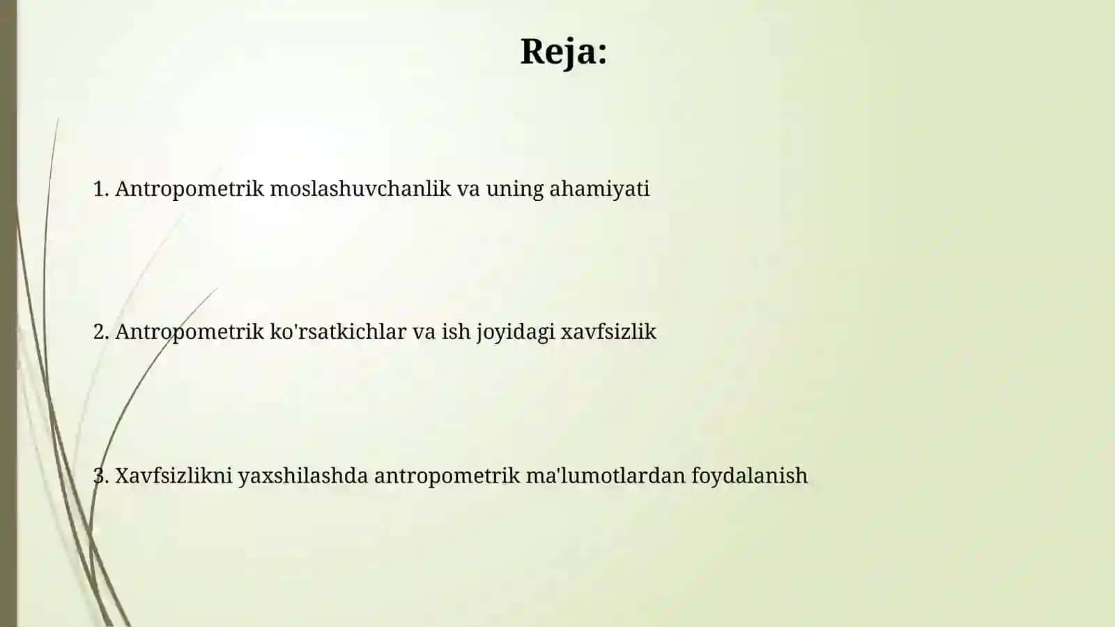 Inson antropometrik korsatkichlarning faoliyati havfsizligiga tasiri 2