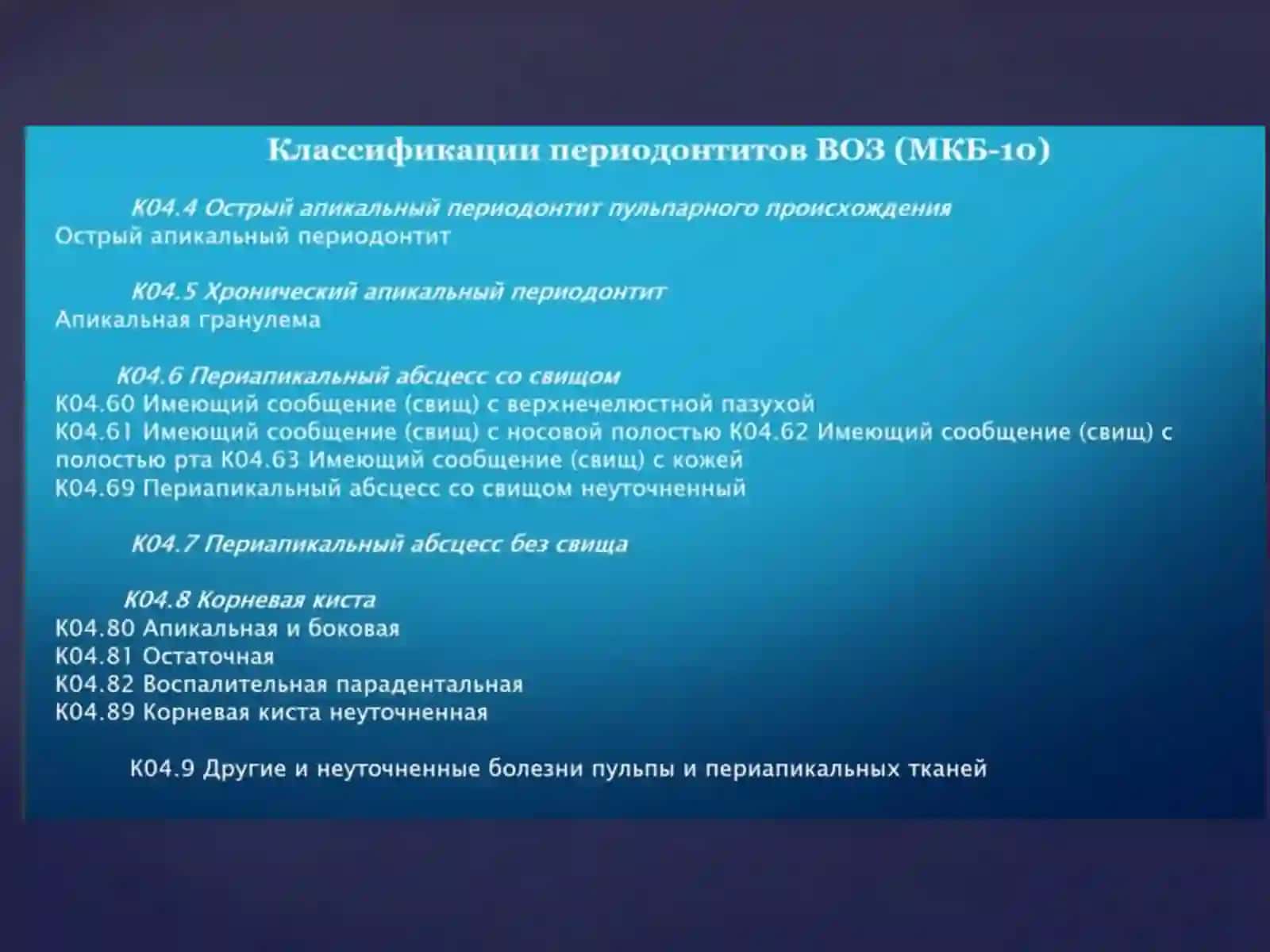 Хронические периодонтиты –клиника,дифф.диагностика 2
