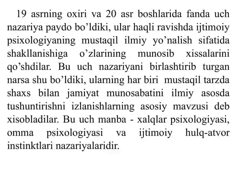 Ijtimoiypsixologiyada ijtimoiy-psixologik nazariyalar 2