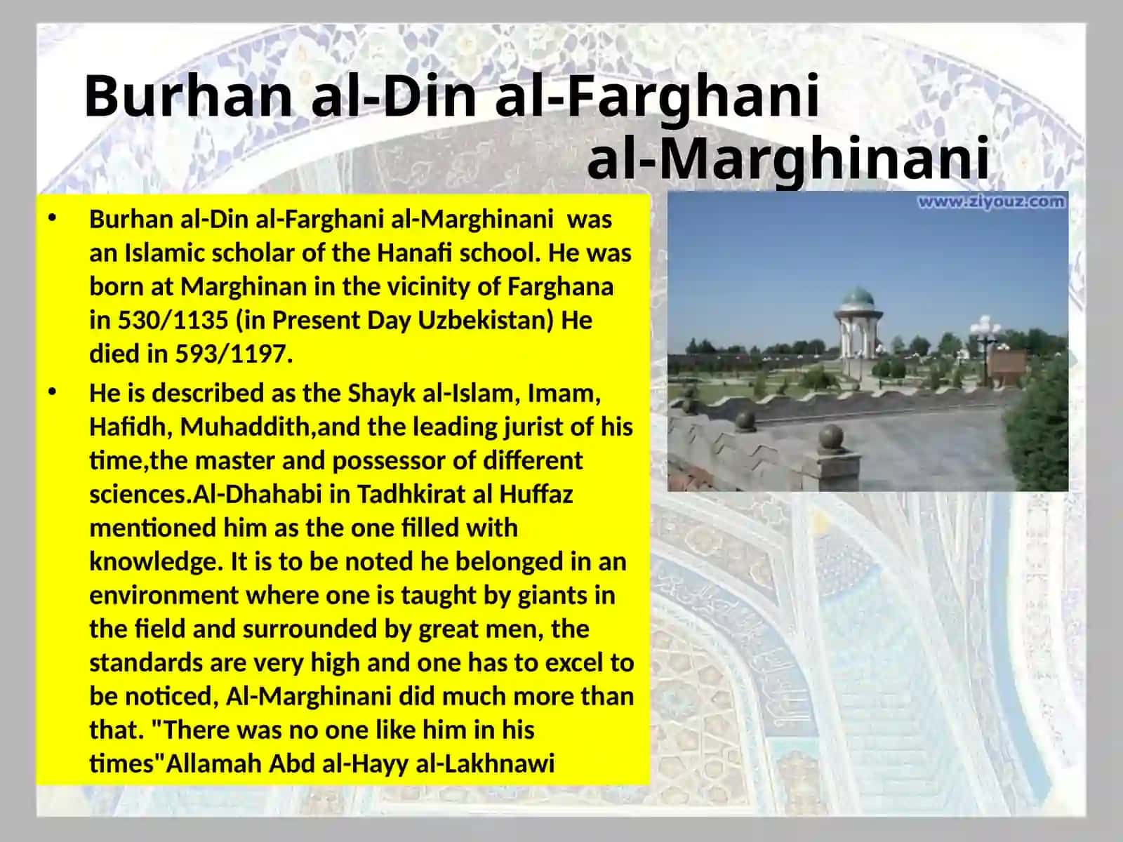 Burhanal-Dinal-Marghinani 2