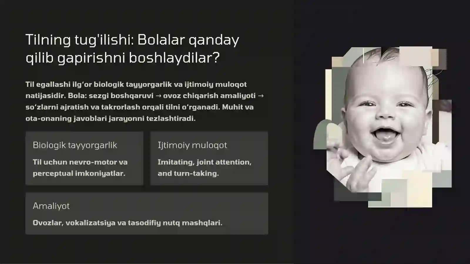 Psixolingvistika: Bolalar Tilining Ilk Rivojlanish Davri 2