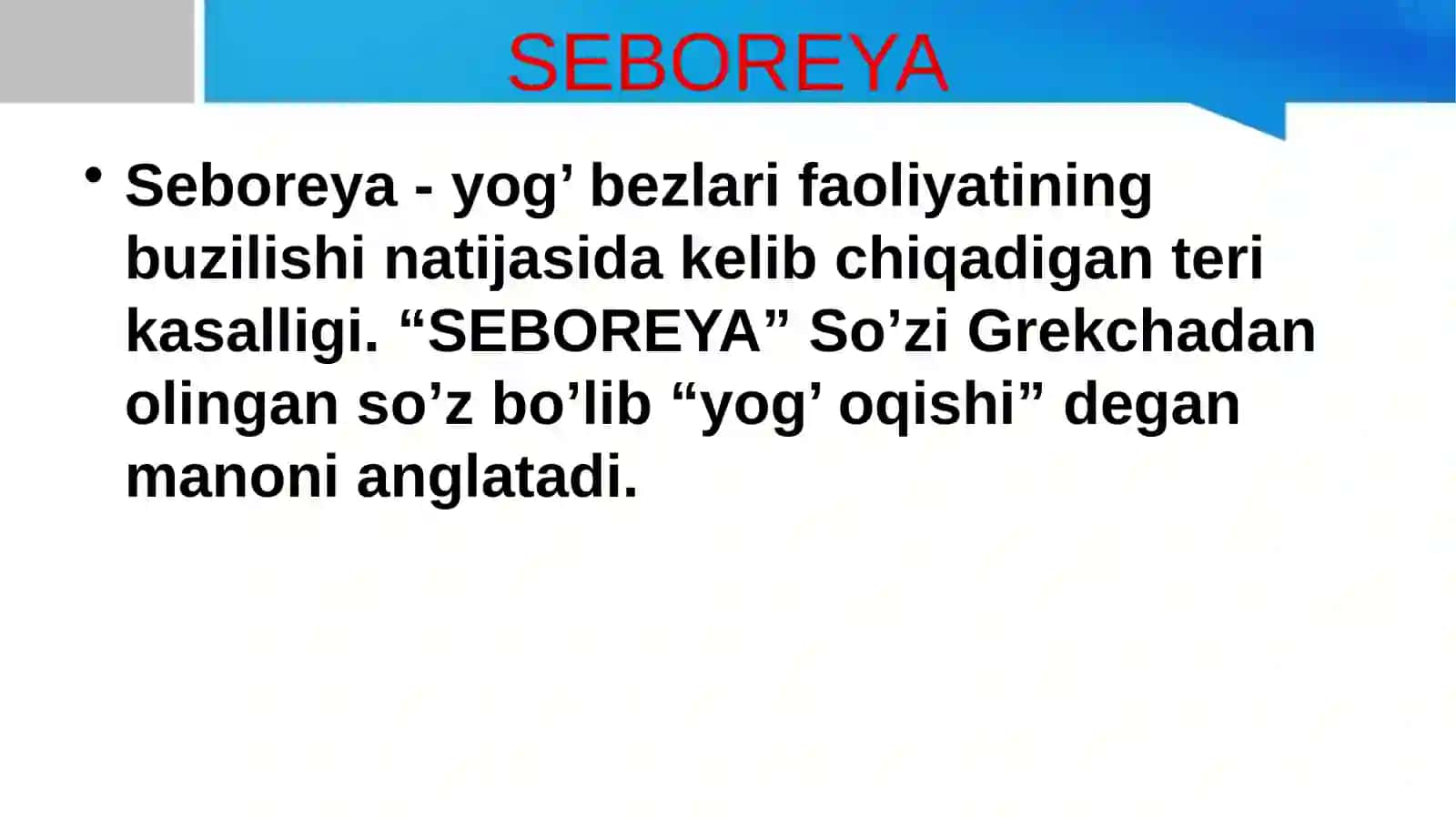 SEBOREYA . PUSHTI RANGLI XUSNBUZARLAR 2