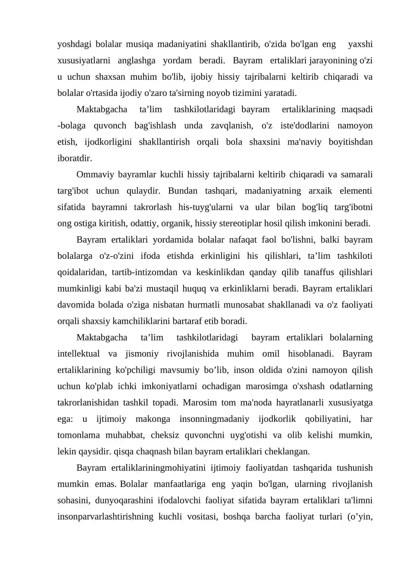 Musiqiy bayram ertaliklari 2