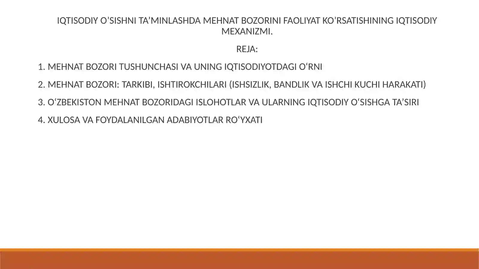 IQTISODIY O’SISHNI TA’MINLASHDA MEHNAT BOZORINI FAOLIYAT KO’RSATISHINING IQTISODIY MEXANIZMI 2
