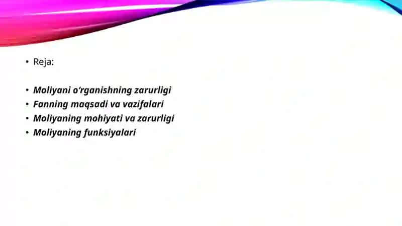 MOLIYANING MOHIYATI VA VAZIFALARI 2