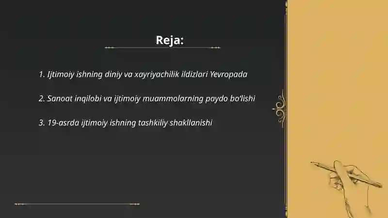 Ijtimoiy ishning yevropada shakllanishi va rivojlanish bosqichlari 2