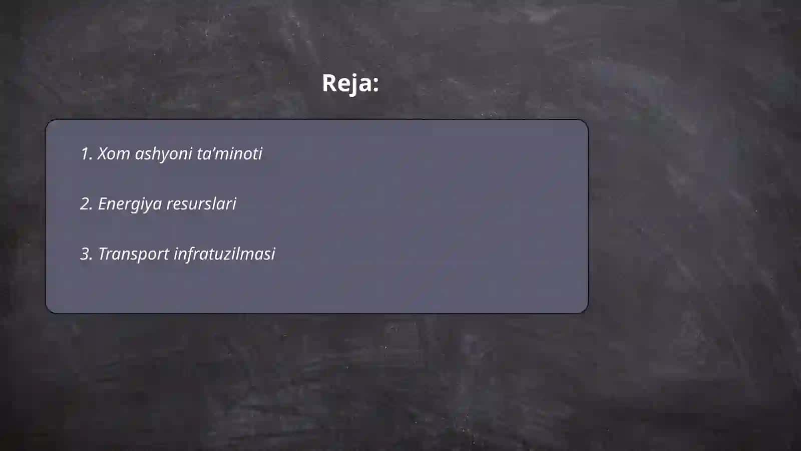 Xom ashyoni taʼminoti 2