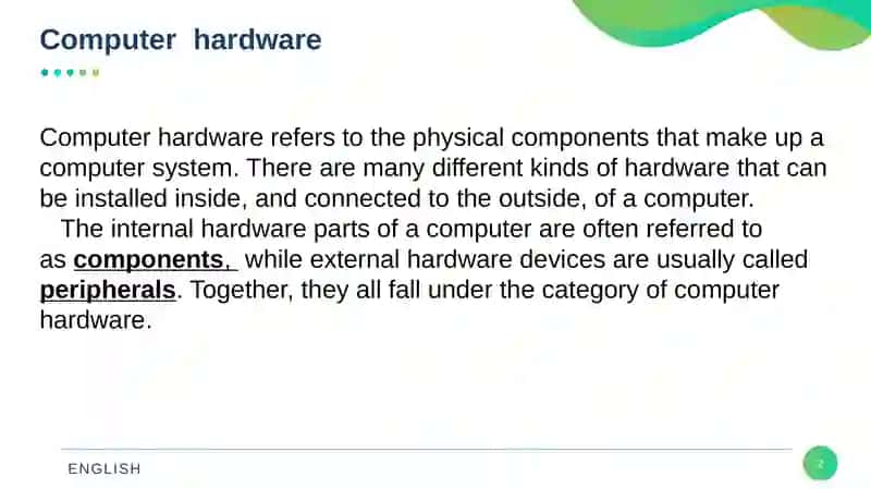 Computer Hardware 2