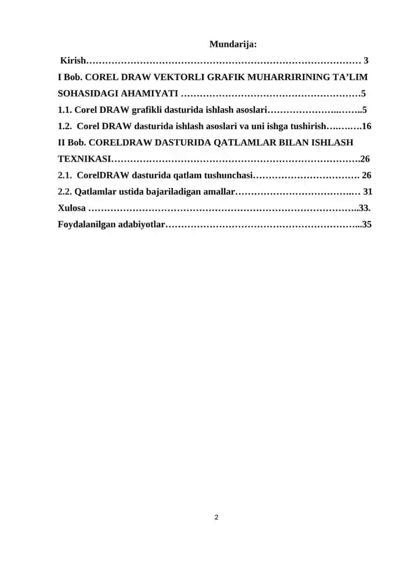 UMUMTA’LIM MAKTABLARIDA DARSLARNING SAMARADORLIGINI OSHIRISHDA CORELDRAW DASTURINING AXAMIYATI VA AVZALLIKLARI 2