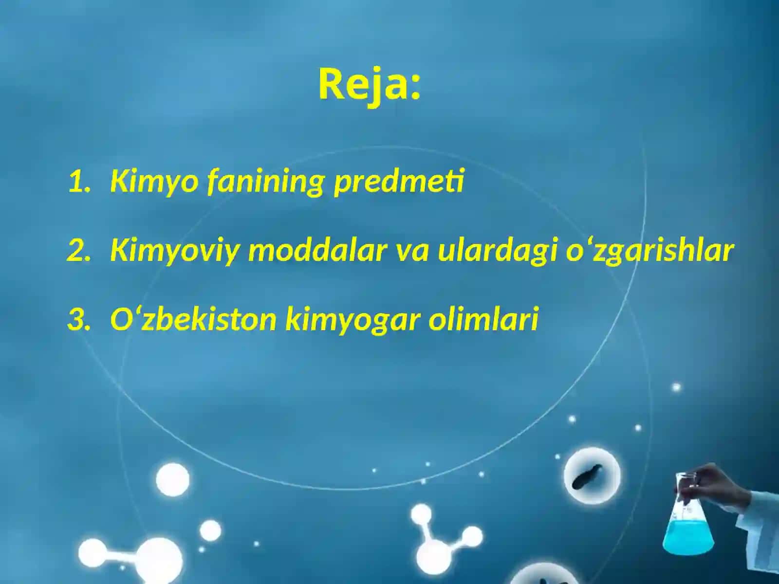Kimyofanining predmeti 2