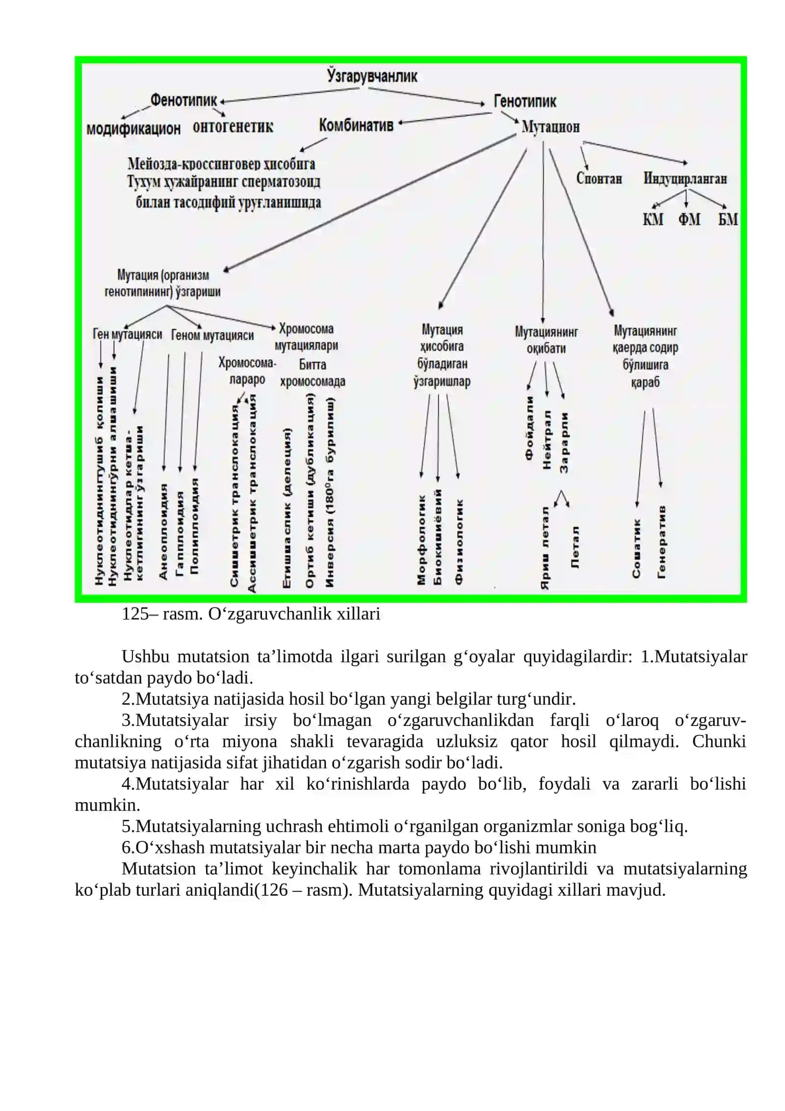 O’ZGARUVCHANLIK. ATROF MUHITNING IFLOSLANISHINING GENETIK OQIBATLARI 2