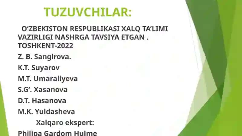 6- sinf "Tabiiy fanlar" darsligi tahlili 2