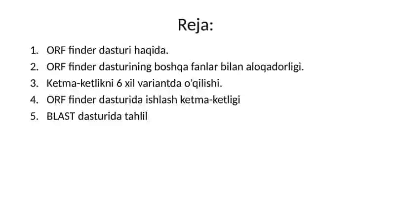 ORF finder 2