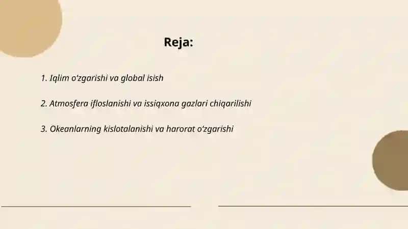 Global ekologik inqirozlar va ularning asosiy sabablari 2