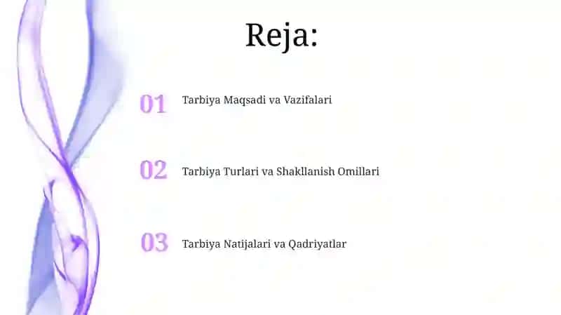 Tarbiyaning Maqsad va Vazifalari 2