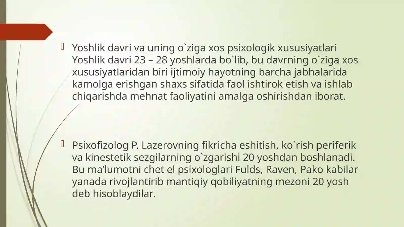 Ilk  yetuklik davrining  pisixalogik  xsusiyatlari 2