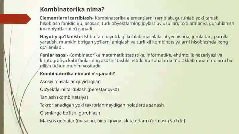 Kombinatorika 2