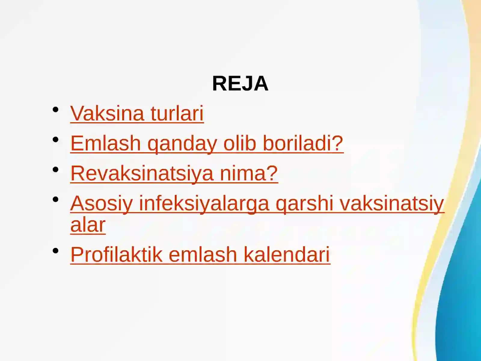 Profilaktik emalsh, vaktsina turlari, vaktsinatsiya va revaktsinatsiya 2