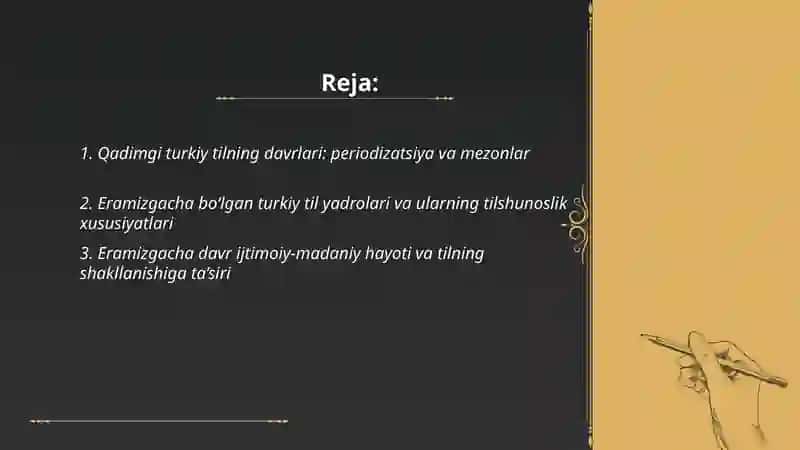Qadimgi turkiy tilning davrlari 2