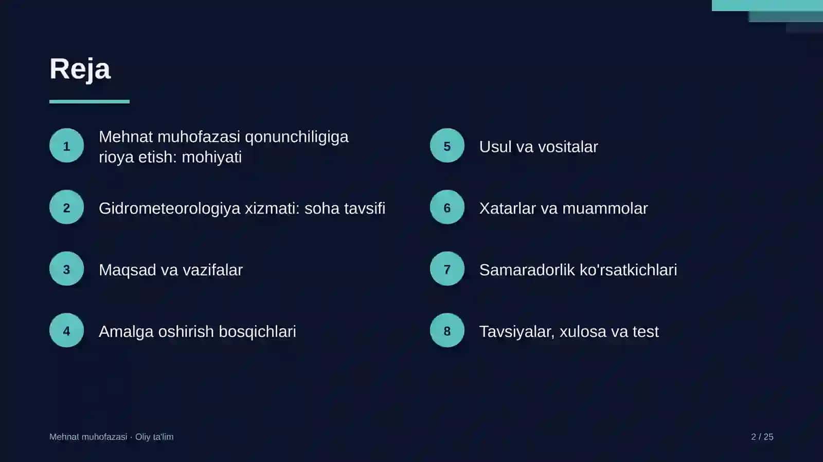 gidrometeorologiya xizmatida mehnat muhofazasi bo'yicha qonunchilik talablariga rioya etish 4403 2