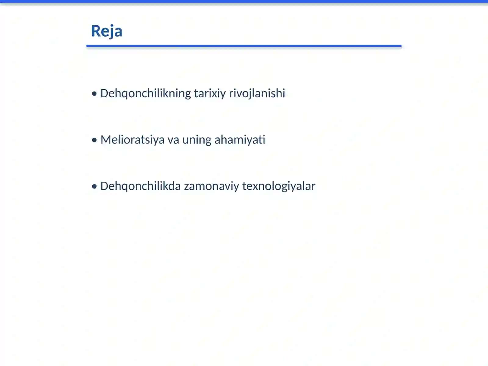 Abdumalikova Zulxumor Dehqonchilik va melioratsiya fanidan mustaqil ishi 2