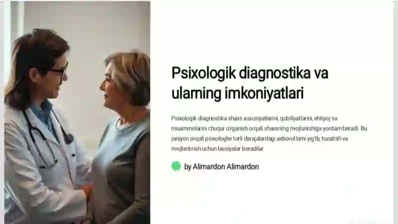 Psixologik diagnostikaning asosiy turlari 2