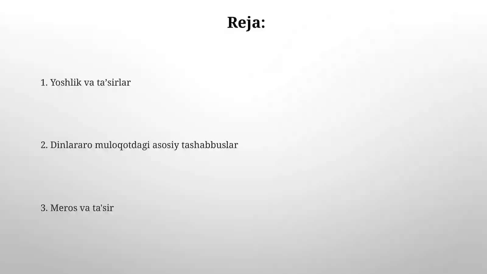 Dalay-Lama XIVning dinlararo muloqot madaniyatining rivojlantirishga qoʻshgan hissasi 2