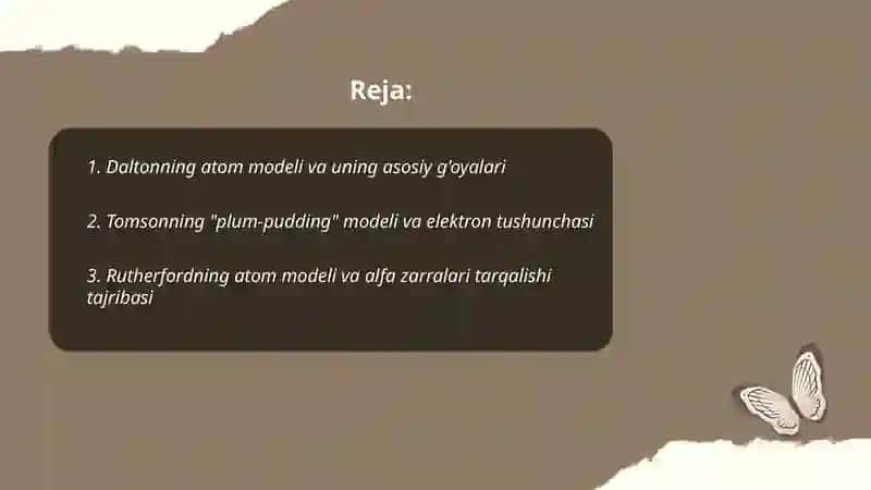 Daltonning atom modeli va uning asosiy g'oyalari 2