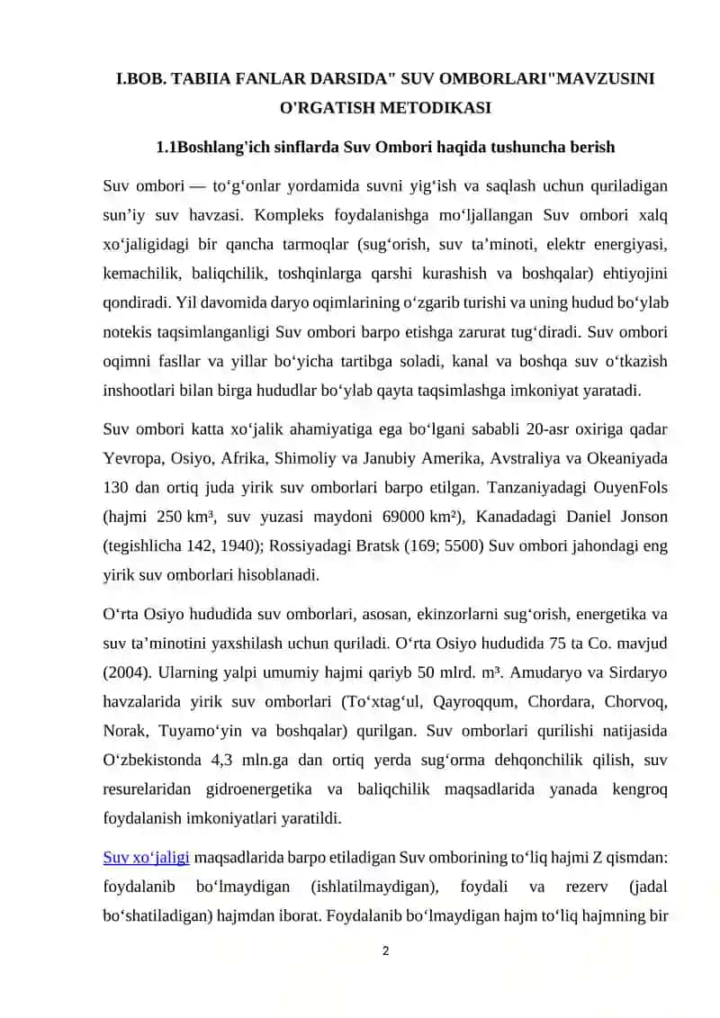 Suv Omborlari 2