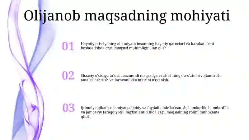 Ezgu Maqsad Bilan Yashash Shaxs Kamolotidagi Muhim Mezon 2