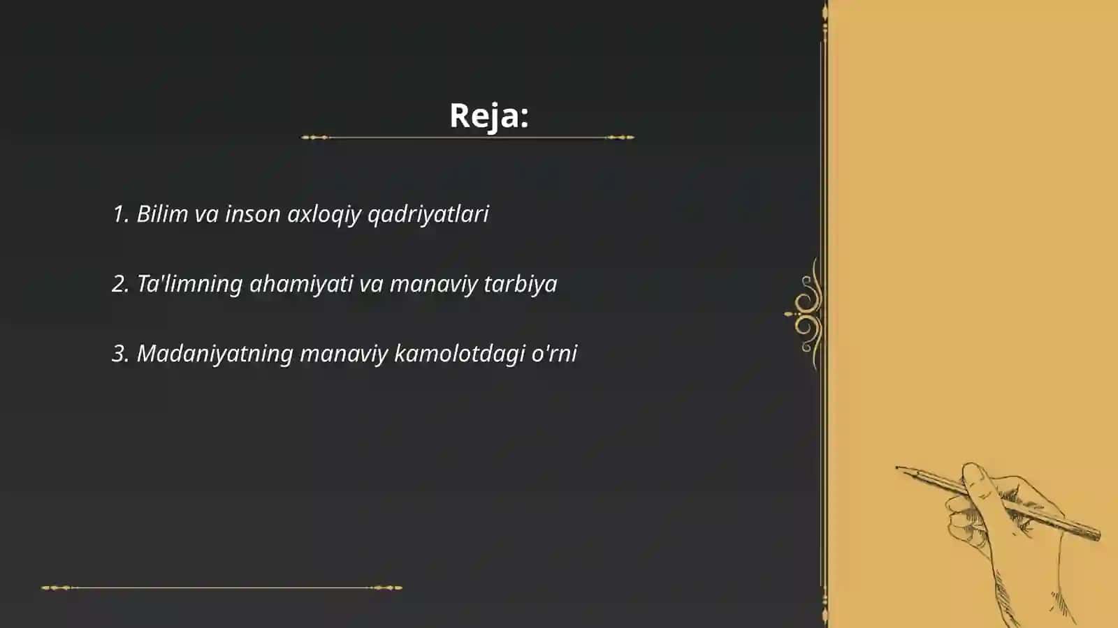 Bilim inson manaviy kamoloti 2