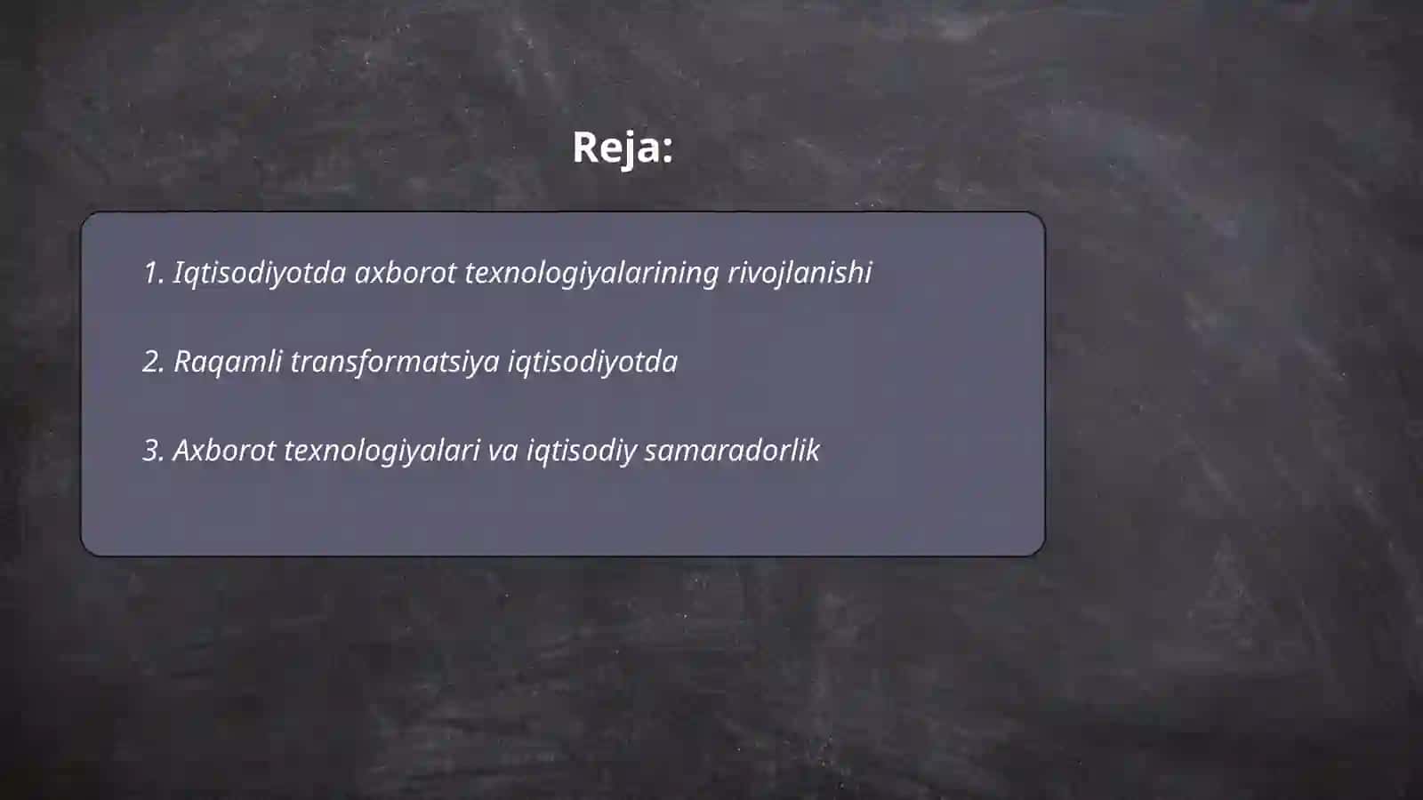 Iqtisodiyotda axborot kommunikatsiya texnologiyalarining oʻrni va ahamiyati 2