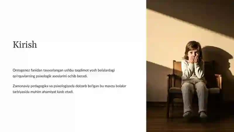 Ontogenez va bolalardagi rivojlanish bosqichlari 2
