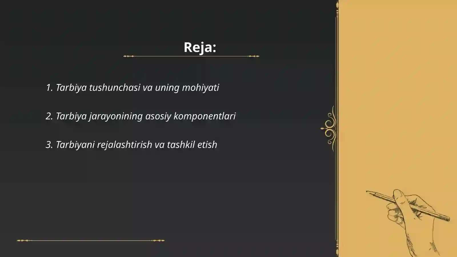 Tarbiya teoriyasi va turlari 2