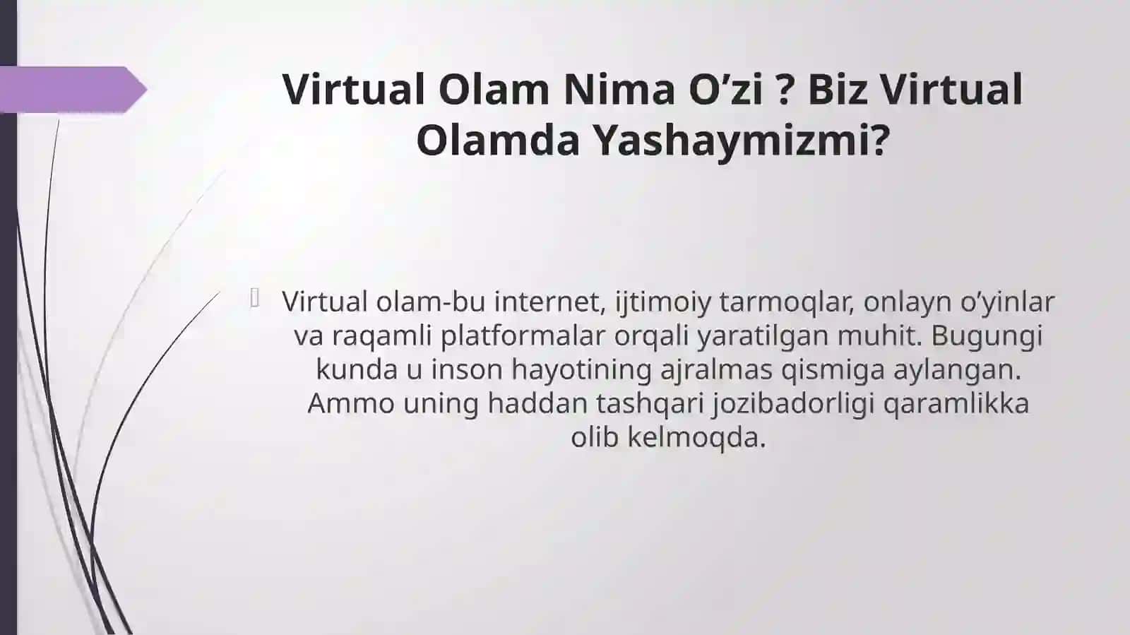 Virtualolamjozibadorligigaqaramlikvauningoqibatlari 2