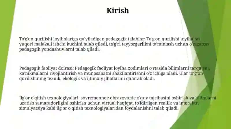 Yozgi Dam Olish Oromgohlarida Pedagogik Faoliyatni Tashkil Etish 2