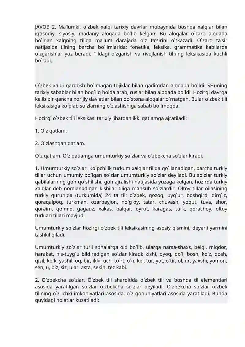 Qo‘llanish Doirasi Chegaralanmagan So‘zlar 2