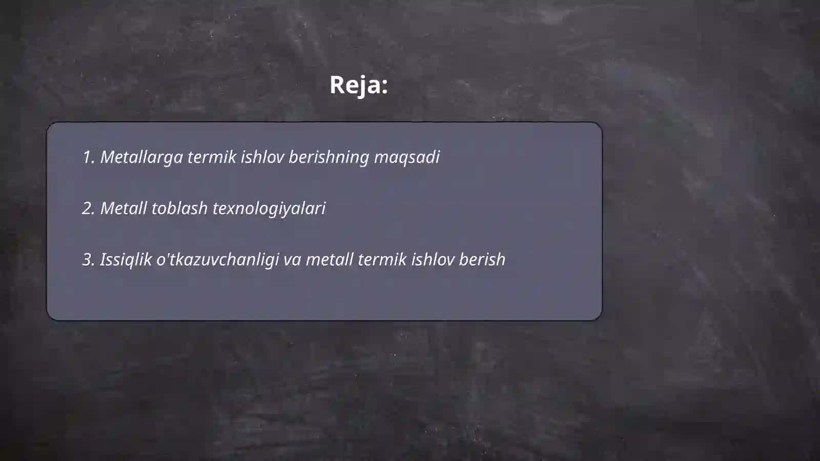 Metallarga termik ishlov berish va toblash 2
