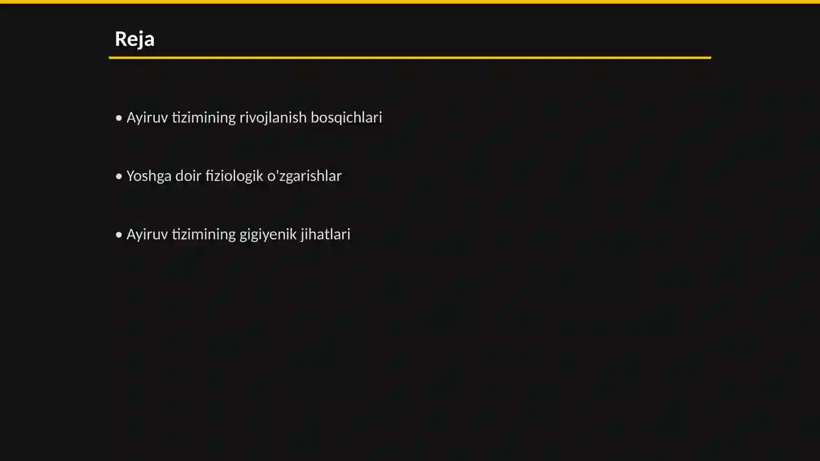 Ayiruv tizimining yoshga doir fiziologiyasi va gigiyenasi 2