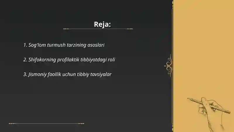 Sog'lom turmush tarzining shakilantirishda shifokorning orni 2