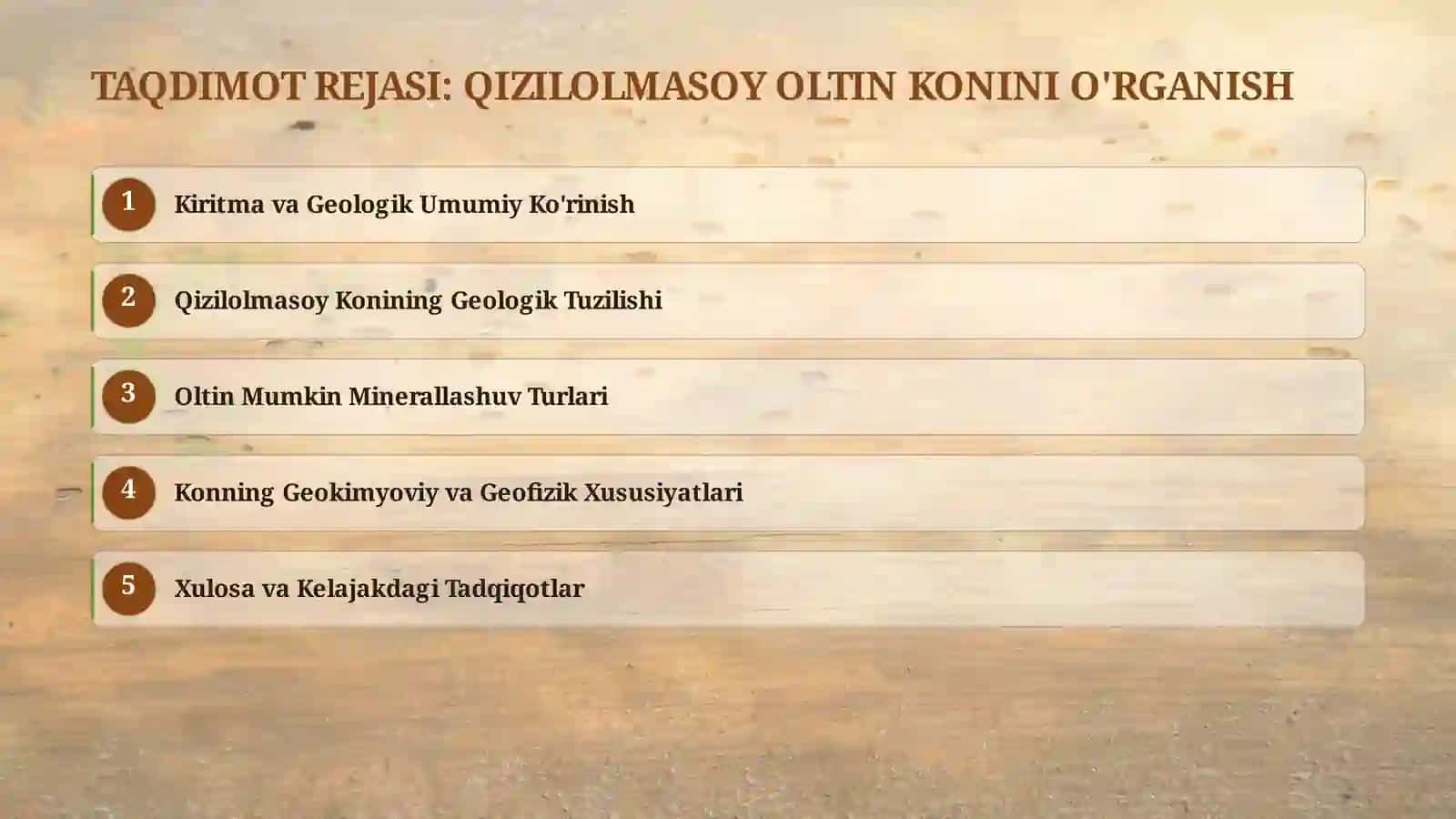 Qizilolmasoy oltin koni va ma'danli maydoni geologiyasi 2